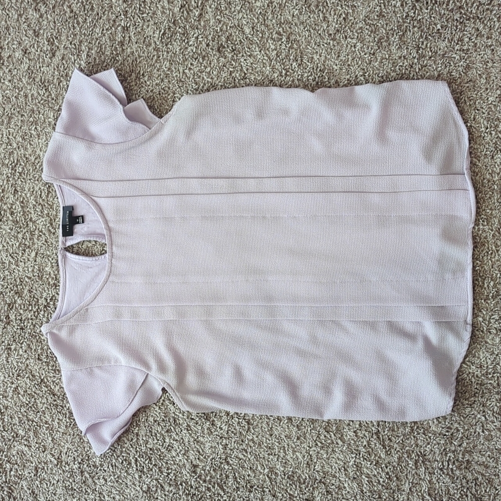 The Limited Purple Ruffle Shirt